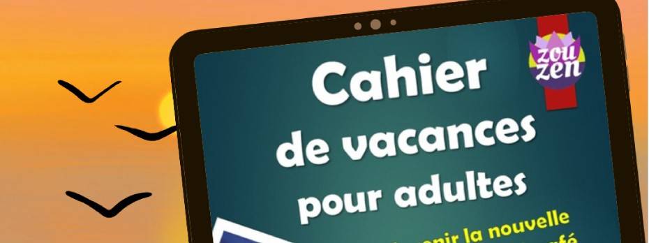 cahier de vacances bien être au travail zouzen